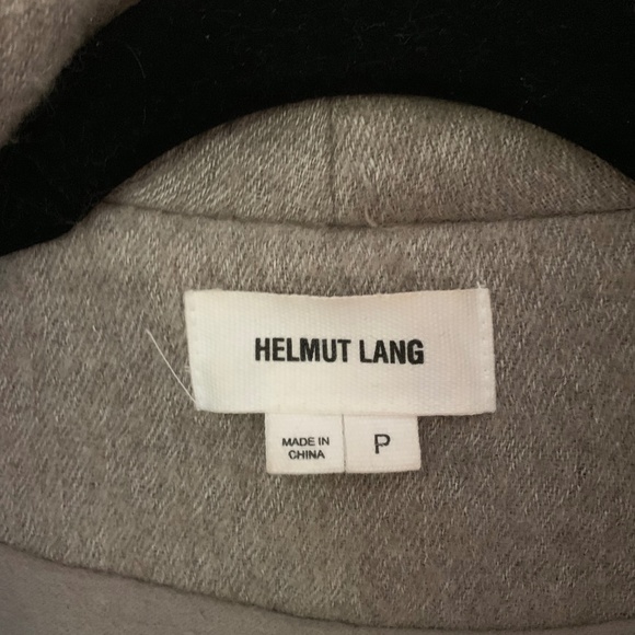 Helmut Lang Wool and Leather coat - Size P - Picture 4 of 5